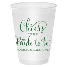 Cheers To The Bride To Be Shatterproof Cups