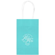 Mr. and Mrs. Best Wishes Medium Twisted Handled Bags