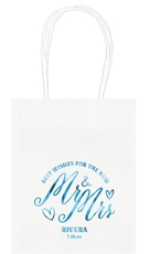 Mr. and Mrs. Best Wishes Mini Twisted Handled Bags