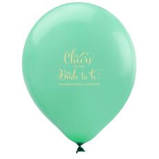 Cheers To The Bride To Be Latex Balloons