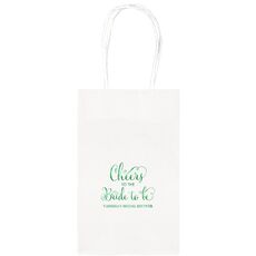 Cheers To The Bride To Be Medium Twisted Handled Bags