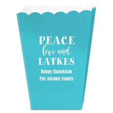 Peace Love And Latkes Mini Popcorn Boxes