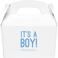 It's A Boy Gable Favor Boxes