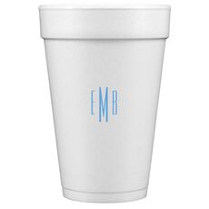 Commonwealth Monogram Styrofoam Cups