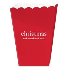Big Word Christmas Mini Popcorn Boxes