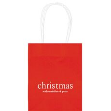 Big Word Christmas Mini Twisted Handled Bags