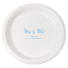 Miss To Mrs Plastic Plates