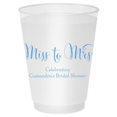 Miss To Mrs Shatterproof Cups