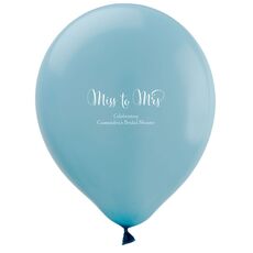 Miss To Mrs Latex Balloons