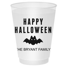 Happy Halloween Bat Shatterproof Cups