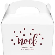 Confetti Dots Noel Gable Favor Boxes