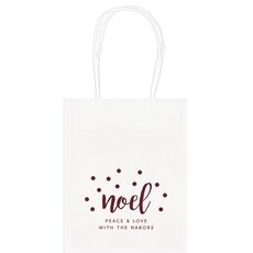 Confetti Dots Noel Mini Twisted Handled Bags
