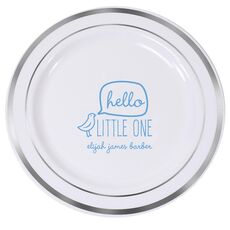 Little Bird Premium Banded Plastic Plates