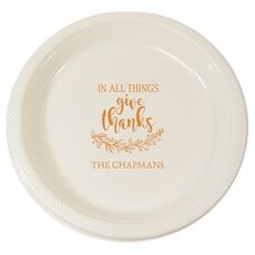 Give Thanks Plastic Plates