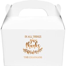Give Thanks Gable Favor Boxes
