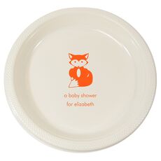 Little Fox Plastic Plates