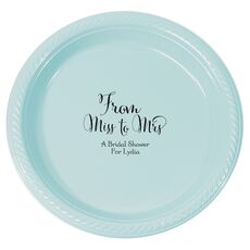 From Miss to Mrs Plastic Plates