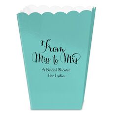 From Miss to Mrs Mini Popcorn Boxes