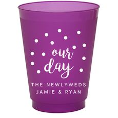 Confetti Dots Our Day Colored Shatterproof Cups