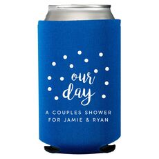 Confetti Dots Our Day Collapsible Koozies