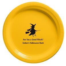 Flying Witch Paper Plates