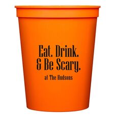Eat Drink & Be Scary Stadium Cups