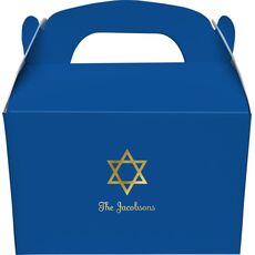 Traditional Star of David Gable Favor Boxes
