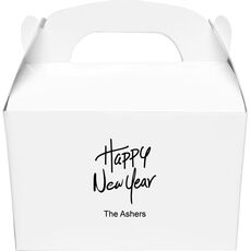 Fun Happy New Year Gable Favor Boxes