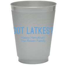 Got Latkes Colored Shatterproof Cups