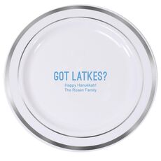 Got Latkes Premium Banded Plastic Plates