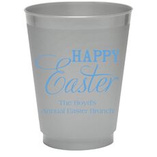Happy Easter Colored Shatterproof Cups