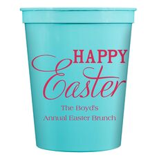 Happy Easter Stadium Cups
