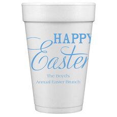 Happy Easter Styrofoam Cups