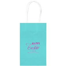 Happy Easter Medium Twisted Handled Bags