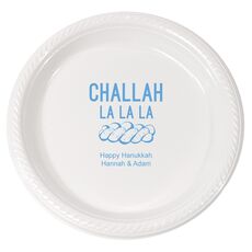 Challah La La La Plastic Plates