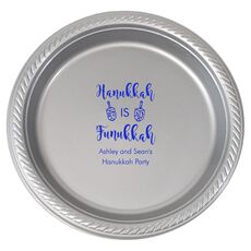Hanukkah Is Funukkah Plastic Plates