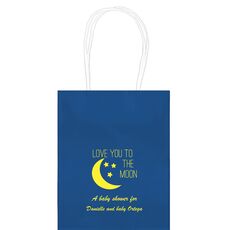 Love You To The Moon Mini Twisted Handled Bags