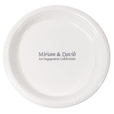 Any Text You Want Plastic Plates