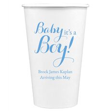 Baby It's A Boy Paper Coffee Cups
