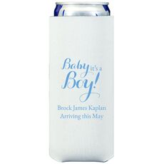 Baby It's A Boy Collapsible Slim Koozies