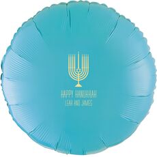Happy Hanukkah Menorah Mylar Balloons