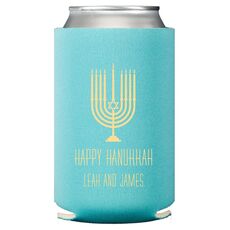 Happy Hanukkah Menorah Collapsible Huggers