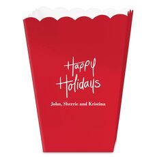 Fun Happy Holidays Mini Popcorn Boxes