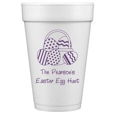 Easter Basket Styrofoam Cups