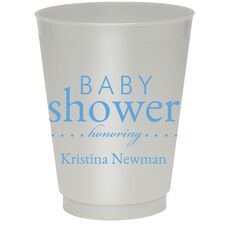 Baby Shower Honoring Colored Shatterproof Cups