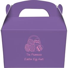 Easter Basket Gable Favor Boxes