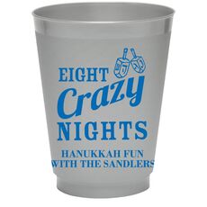 Eight Crazy Nights Colored Shatterproof Cups