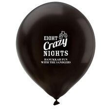 Eight Crazy Nights Latex Balloons