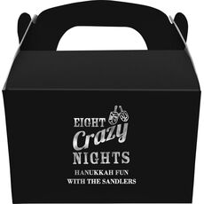 Eight Crazy Nights Gable Favor Boxes