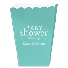 Baby Shower Honoring Mini Popcorn Boxes